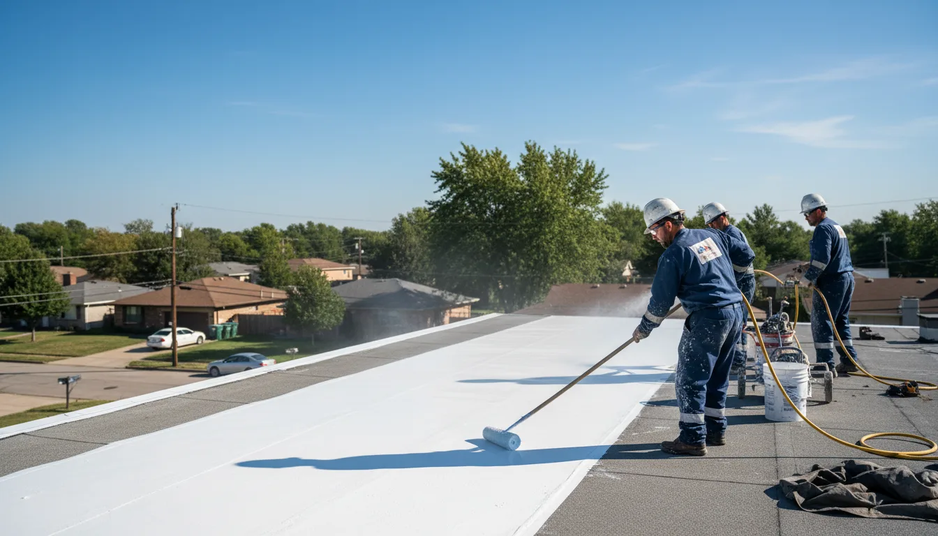 Commercial roof coating in Coatsville, MO near me
